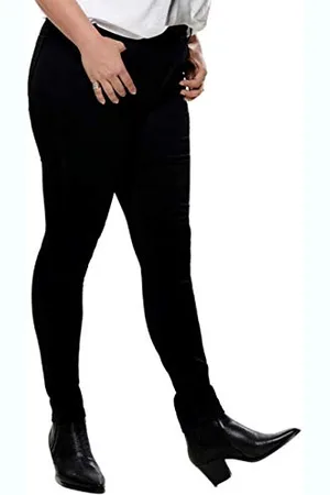 ONLY Carmakoma NOS Caraugusta HW Skinny Jeans Noos, (Black Black), L32 (Taglia Produttore: 48) Donna