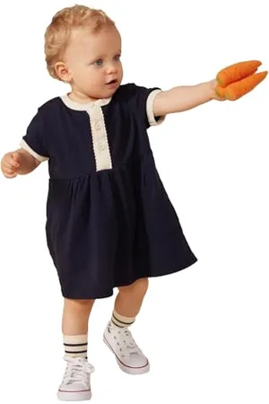 Petit Bateau A0BKN Abito A Maniche Corte Bimba 0-24 24 Mesi