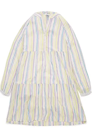 TOM TAILOR 1035146 Vestito, 31464-Vertical Multicolor Stripe, 164 Bambina