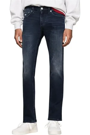 Tommy Hilfiger Uomo Jeans Scanton Slim Fit Elasticizzati, Blu ( Dark), 28W/32L