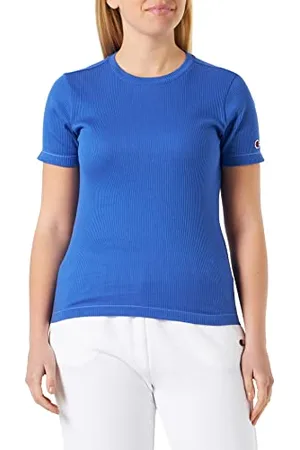 Champion Rochester 1919- Logo Crewneck Slim S-S T-Shirt, (ETR), XL Donna