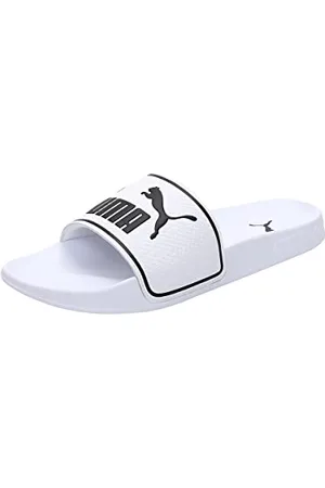 PUMA Leadcat 2.0, Slide Sandal Unisex-Adulto, White Black, 35.5 EU