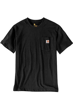 Carhartt Relaxed Fit Heavyweight Short-Sleeve K87 Pocket T-Shirt, Maglietta da lavoro Utility Uomo, (Black), XL