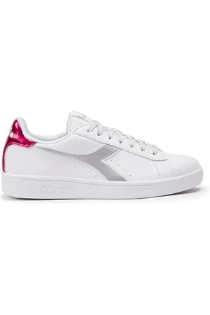 Diadora TORNEO Wn, Bianco (silver/fucsia red) Scarpe da Ginnastica Donna, 37 EU