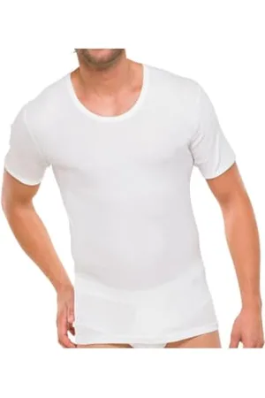Schiesser Canottiera, manica corta, Doubleripped, uomo, (Weiß (100-weiss)), 2XL