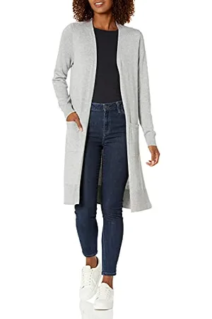Amazon Cardigan Lungo Leggero (Taglie Forti Disponibili) Donna, , L
