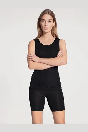 Calida True Confidence Top Senza Maniche Canottiera, Oscurante, , 48-50 Donna