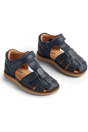 WHEAT Geschlossene Sandale Sky-Unisex-Echtes Leder, Scarpe per Chi Inizia a Camminare Bambini, , 25 EU