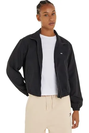 Tommy Hilfiger Giacca Donna Windbreaker Giacca da Mezza Stagione, (Black), XL