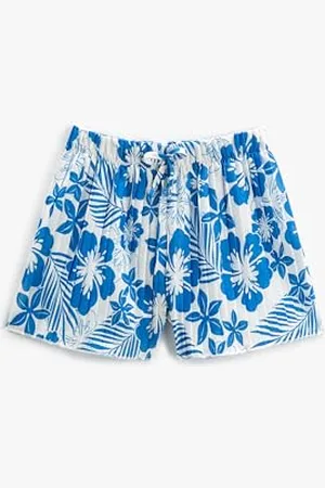 Koton Pantaloncini con Stampa Floreale, (6d4), 6-7 Anni Bambina