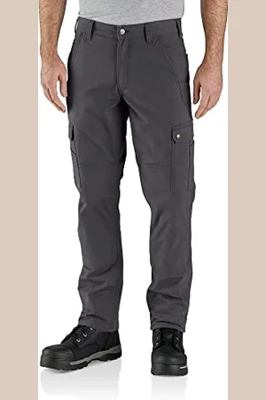 Carhartt Herren Arbeitshose Ripstop Cargo Fleece Lined, Farbe:Shadow, Farbe:Greige, 36l30 Pantaloni Casual, , 42 Uomo