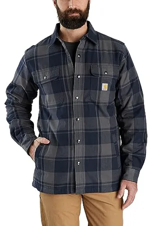 Carhartt Flannel Relaxed Fit Sherpa - Maglietta, , M