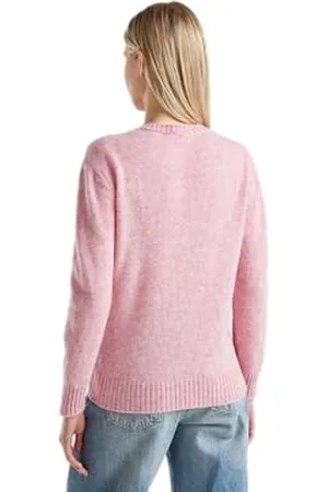 Benetton Maglia G/C M/L 103ME1N23 Maglione, , XS Donna