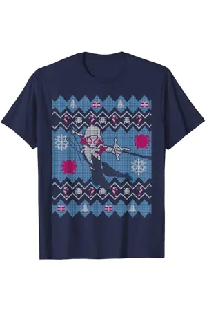 Marvel Ghost-Spider Spider-Gwen Ugly Christmas Sweater Maglietta