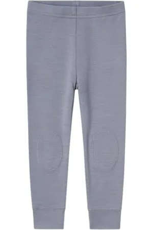 NAME IT Nmmwillitus Wool Longjohn Noos Leggings, Grigio, 92 cm Bambino