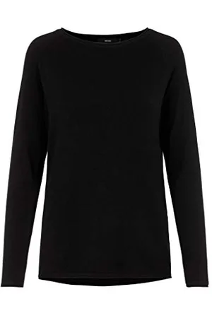 VERO MODA Vmnellie Glory LS Long Blouse Noos, Felpa Donna, (Black Black), 48