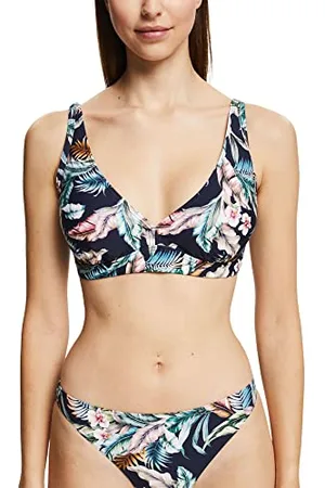ESPRIT Malibu Beach Rcs Pad.bra Bikini Donna, Multicolore/Blu , 40/70B