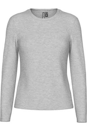 Pieces® Pcmaria LS Top Noos BC Maglietta a Maniche Lunghe, , M Donna