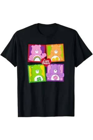Care Bears Retro Vintage Rainbow Classic Group Box Ups Maglietta