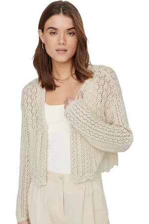 ONLY ONLNOLA 7/8 Life Open Cardigan NCA Knt Maglione, , S Donna