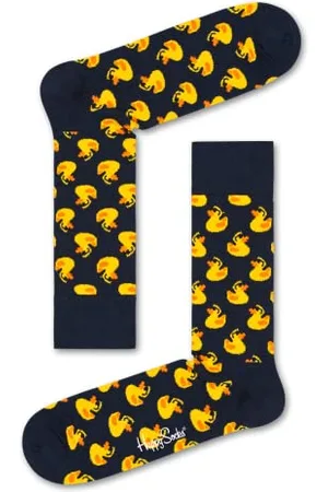 Happy Socks Rubber Duck Sock Calze, (Multicolour 650), 7/10 (Taglia Unica: 41-46) Uomo