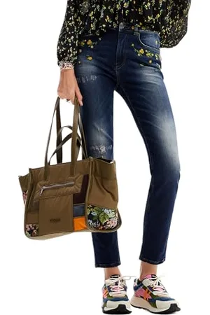 Desigual Pantaloni Lunghi da Donna in Denim Jeans, , 42