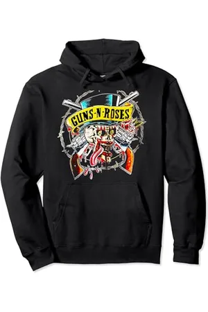 Guns N´Roses Ufficiale "Skull & Guns" Felpa con Cappuccio