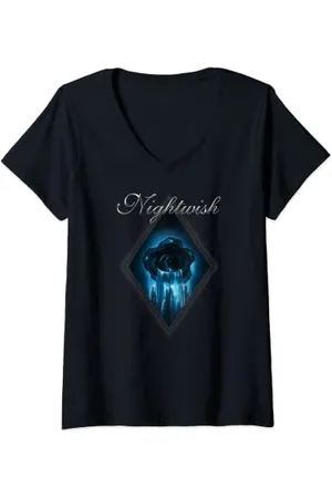 Nightwish Donna Century Child (copertina + logo + tracklist) Maglietta con Collo a V