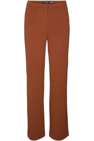 VERO MODA Vmzamira MW Straight Pant Ga Noos Pantaloni in Tessuto, , (XL) W x 30L Donna