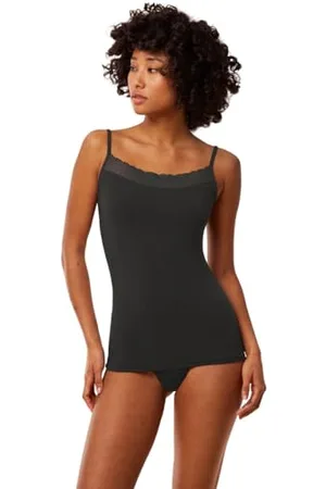 Triumph Donna Feel of Modal Spaghetti Top, Shirt, Black, XL