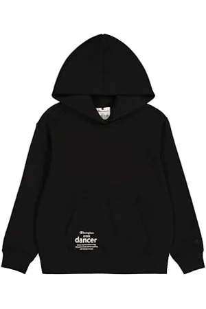 Champion Legacy Emotional Dance G (405013) -Ultra-Light Soft Compact Fleece (240gr) Hooded Felpa con Cappuccio, (NBK), 7-8 Anni Bambina
