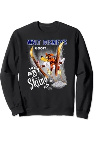 Disney Goofy The Art of Skiing Retro Vintage Classic Felpa
