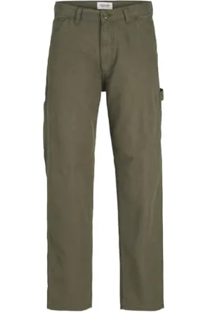 JACK & JONES Jpsteddie Jjbarkley Carpenter Pant Pantaloni Cargo, Verde Oliva (Noche de Oliva), 30W x 34L Uomo