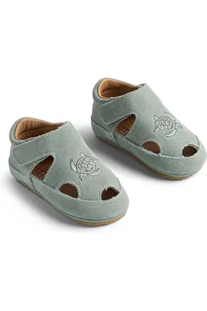 WHEAT Hausschuh-Sandale Pax-Unisex-Echtes Leder, Ciabatte Bambini, , 23 EU