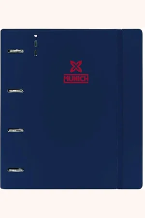 Safta Munich ROYAL - Carpeblock con 4 anelli da 35 mm, con ricambio, con 100 fogli A4, ideale per bambini di diverse età, confortevole e versatile, qualità e resistenza, 27 x 4 x 32 cm, ,