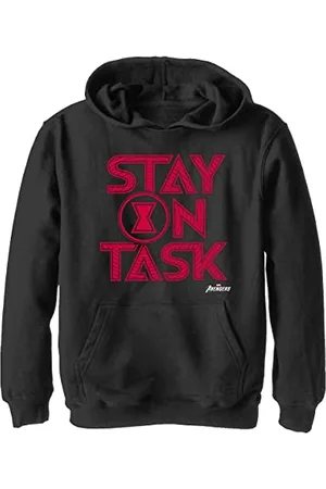 Marvel Stay on Task Felpe con Cappuccio, , M Bambini Unisex^Ragazzo