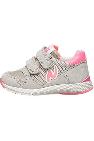 Naturino SAMMY VL., Scarpe da ginnastica, Bambino, (Grey-Yellow Fluo), 20 EU