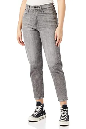 G-Star Donna Janeh Ultra High Mom Ankle Jeans, (faded carbon D16083-C909-C762), 26W / 30L