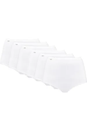 Playtex Slip Cotone Elasticizzato Pack Donna x6, (White), 5XL
