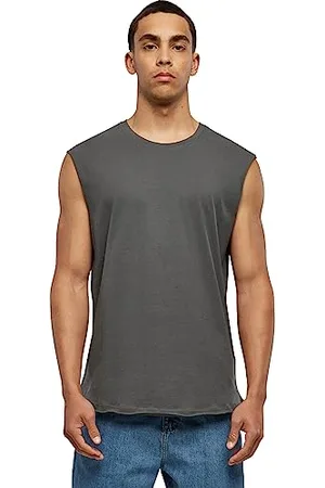 Urban classics Canotta Uomo Oversize, Canottiera con Maniche dallo Stile non Rifinito per Allenamento, Palestra, Tank Top Sportivo, Taglie S - XXL