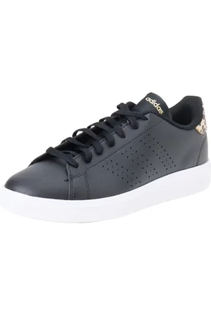 adidas Advantage Base 2.0 Shoes, Scarpe Donna, Core Black/Core Black/Magic Beige, 41 1/3 EU