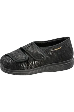 Fischer Fischer Ortho, Pantofole a Collo Basso Uomo, Nero (Schwarz 222), 41 EU X-Larga