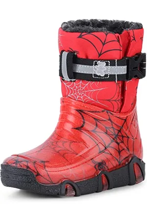 Ladeheid Stivali da Neve in Gomma Bambino e Bambina LAZT008 (04-Rosso, 33/34 EU)