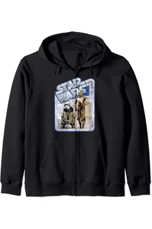 STAR WARS C-3PO & R2-D2 Tantive IV Felpa con Cappuccio
