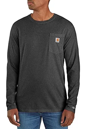 Carhartt Maglietta da Lavoro da Uomo Force Relaxed Fit Midweight con Tasca, , L