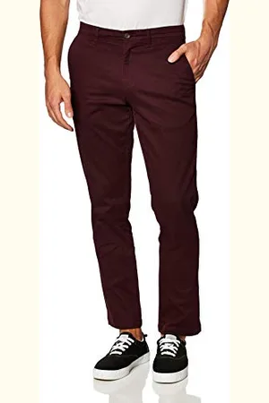 Amazon Pantaloni Chino Elasticizzati Casual vestibilità Classica Uomo, , 28W / 28L