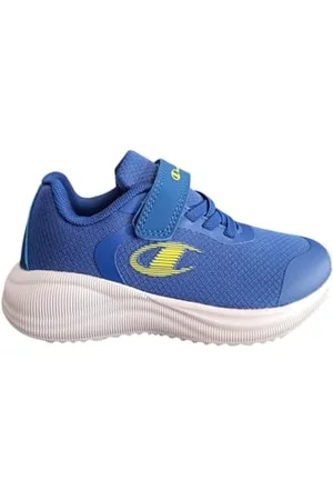 Champion Syphon Engage Mesh B PS Low, Sneakers, Blu Elettrico/Giallo Solfo (BS030), 33.5 EU