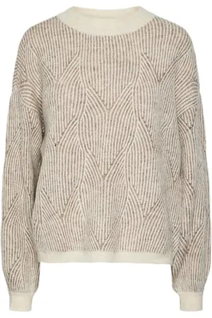 Pieces® Pcjenna LS O-Neck Knit Noos BC Maglione Lavorato a Maglia, , L Donna
