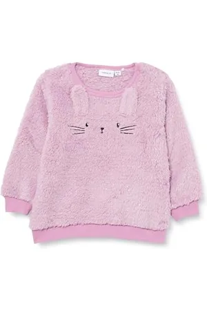 NAME IT Nbfsasie LS Teddy Maglione, Lavender Mist, 2 Mesi Bimba