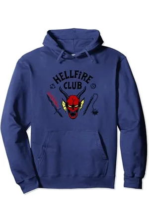 Stranger Things Cimeli dei fan di Hellfire Club Classic con logo di Felpa con Cappuccio